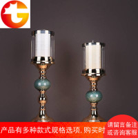 新中式陶瓷烛台家居饰品餐桌摆件新年浪漫烛光晚餐道具装饰蜡烛台