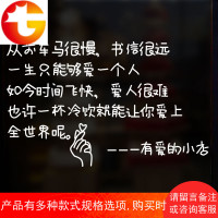 个性创意小吃火锅咖啡奶茶饭店铺橱窗玻璃贴纸贴字墙面装饰品