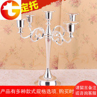 五头3头欧式烛台婚礼婚庆道具酒店烛光晚餐家居装饰会所蜡烛台