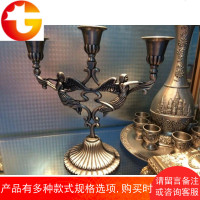 蜡烛台教堂非铁艺蜡烛台庭院创意现代美式欧式复古古典摆件婚庆