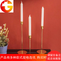 北欧家用烛光晚餐道具烛台摆件送复古蜡烛台灯西餐厅欧式婚庆婚礼