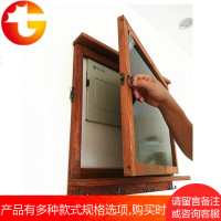 美式实木黑板开关弱电箱电表遮挡箱多媒体箱消防栓箱美化遮挡壁饰