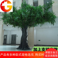 仿真大型榕树玻璃钢假树古榕树仿真室内包柱子榕树装饰植物北京