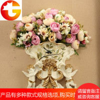 欧式天使壁挂花盆家居客厅壁饰创意复古墙壁挂件墙饰挂花墙面装饰