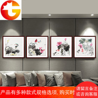 荷花写意水墨画手绘真迹禅意中国风客厅玄关书房国画装饰画挂画