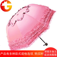 欧式古典拱形蕾丝黑胶太阳伞防紫外线防晒学生女公主伞遮阳晴雨伞