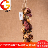 五谷丰登挂件创意挂饰干果干树枝家居装饰品样板房摆设干花包