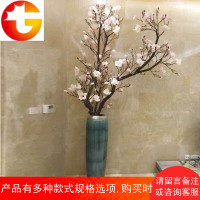 干树枝家居装饰客厅摆件花瓶落地花瓶花艺樱花树仿真玉兰花造型树