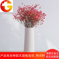 满天星干花花瓶摆件创意家居客厅简约白小清新陶瓷插花水培装饰品