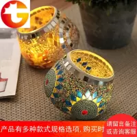 原创酒吧家居玻璃烛台 蜡台 陀螺T8 蜡碗 家居装饰摆设