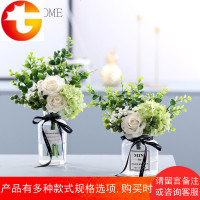 北欧ins小清新绢花假花仿真花客厅摆设餐桌装饰摆花花艺套装摆件