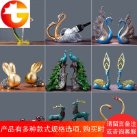 客厅酒柜酒架小装饰品摆件家居房间室内创意个性欧式电视柜工艺品