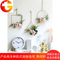 餐厅墙面装饰铁艺壁挂创意房间卧室墙壁饰花艺植物家居墙上挂件