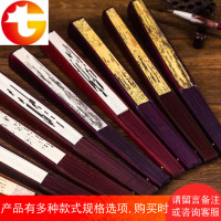 相声工艺扇子折扇 古风 随身手工创意小巧玉骨大绢加长男扇男友学
