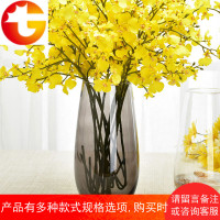 恐龙蛋造型花器 欧式彩色玻璃花瓶 插花透明 客厅餐桌工艺品摆件