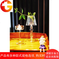 小词2007 欧美 复古风玻璃造型烛台 节日生日气氛营造烛台 送蜡烛