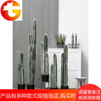 北欧风格ins大型仿真绿植物装饰仙人掌室内仙人柱盆栽摆件摆设
