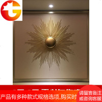 铁艺太阳镜壁饰欧式壁挂墙饰客厅挂件餐厅墙面装饰电视背景墙挂饰