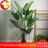 北欧仿真植物旅人蕉盆栽摆件客厅装饰假绿植龟背竹室内落地盆景树