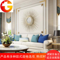 欧式太阳镜子墙饰壁挂创意客厅墙壁玄关墙面挂件美式餐厅墙上装饰