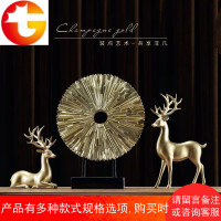 家居酒柜装饰品摆件欧式客厅创意玄关电视柜麋鹿摆设乔迁结婚礼物