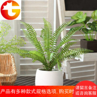 仿真绿植盆栽小摆件装饰假草北欧家居餐桌摆设绿叶室内盆景植物