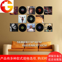 黑胶唱片装饰复古电影海报墙贴酒吧乐器店客厅背景墙创意照片壁饰