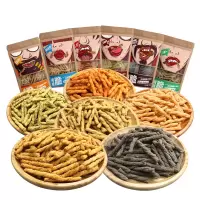 秦圣手工小麻花200克*1袋 6袋起售 网红麻花零食 海苔/芝麻/蟹黄/牛肉/烧烤/麻辣