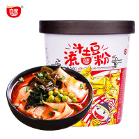 白家陈记大BOSS流汁土豆粉160克*6桶装 麻辣烫火锅土豆宽粉条带调料方便粉丝