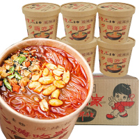 亚兰食品上也酸辣粉105克*6杯重庆正宗螺蛳粉丝方便面海吃米线整箱装
