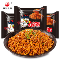 亚兰食品火鸡面115克*4袋装 料达人火鸡面超辣味拌面国产方便面炸酱面