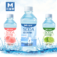 花蜜家苏打水饮料360ml弱碱性水健康饮用水蜜桃味苏打水果维森