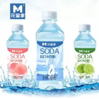 花蜜家苏打水饮料360ml弱碱性水健康饮用水蜜桃味苏打水果维森