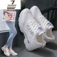 尗卡女鞋运动鞋2020款新款透气网面鞋休闲小白鞋女跑步鞋松糕鞋休闲鞋