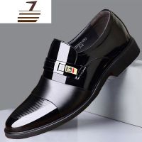 尗卡新款男士皮鞋男真皮透气商务正装皮鞋男休闲鞋真皮套脚上班鞋