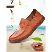 尗卡2020新款男士休闲鞋一脚蹬牛筋底懒人豆豆鞋潮流百搭软底网鞋