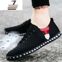 尗卡2020网布鞋网鞋男鞋透气懒人网鞋男式休闲鞋英伦网面鞋