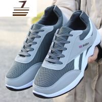 尗卡新款男鞋子韩版潮鞋帆布鞋男透气网布鞋休闲运动鞋系带跑步鞋休闲鞋