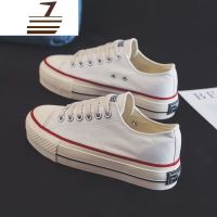 尗卡香港潮牌厚底帆布鞋女韩版低帮厚底板鞋透气百搭学生休闲鞋子