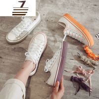 尗卡款小脏橘学生港风帆布小白鞋子女2020潮鞋百搭板鞋单鞋款帆布鞋