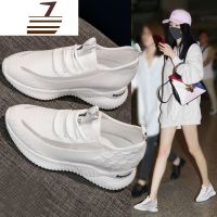 尗卡内增高小白鞋女款网面鞋子女2020新款透气运动休闲女鞋休闲鞋