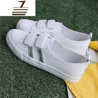 尗卡薄款透气浅口小白鞋女鞋子2020年新款魔术贴百搭休闲鞋