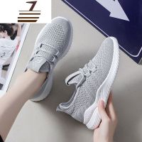 尗卡新款健步鞋女式运动鞋妈妈休闲鞋一脚蹬透气网鞋女