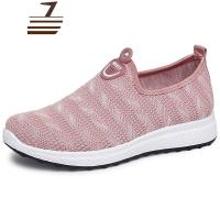 尗卡女软底防滑休闲鞋一脚蹬透气鞋子中老年妈妈鞋单鞋平底