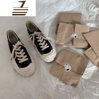 尗卡许刘芒 帆布鞋女新款ins韩版百搭休闲平底鞋复古小白鞋子