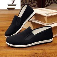 尗卡2020中国风古装汉服搭配布鞋男中青年古风道士鞋传统老式黑休闲鞋