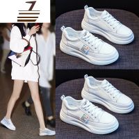 尗卡内增高小白鞋女2020新款百搭显瘦厚底真皮透气网面松糕鞋休闲鞋