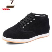 尗卡男千层底手工棉鞋男保暖防滑高帮系带传统老人爷爷休闲鞋