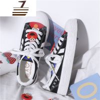 尗卡芝麻街帆布鞋女新款网红韩版学生百搭泫雅风2020潮板小白鞋子