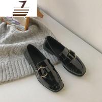 尗卡ins黑色小皮鞋2020新款复古学院英伦风百搭平底单鞋乐福 女鞋